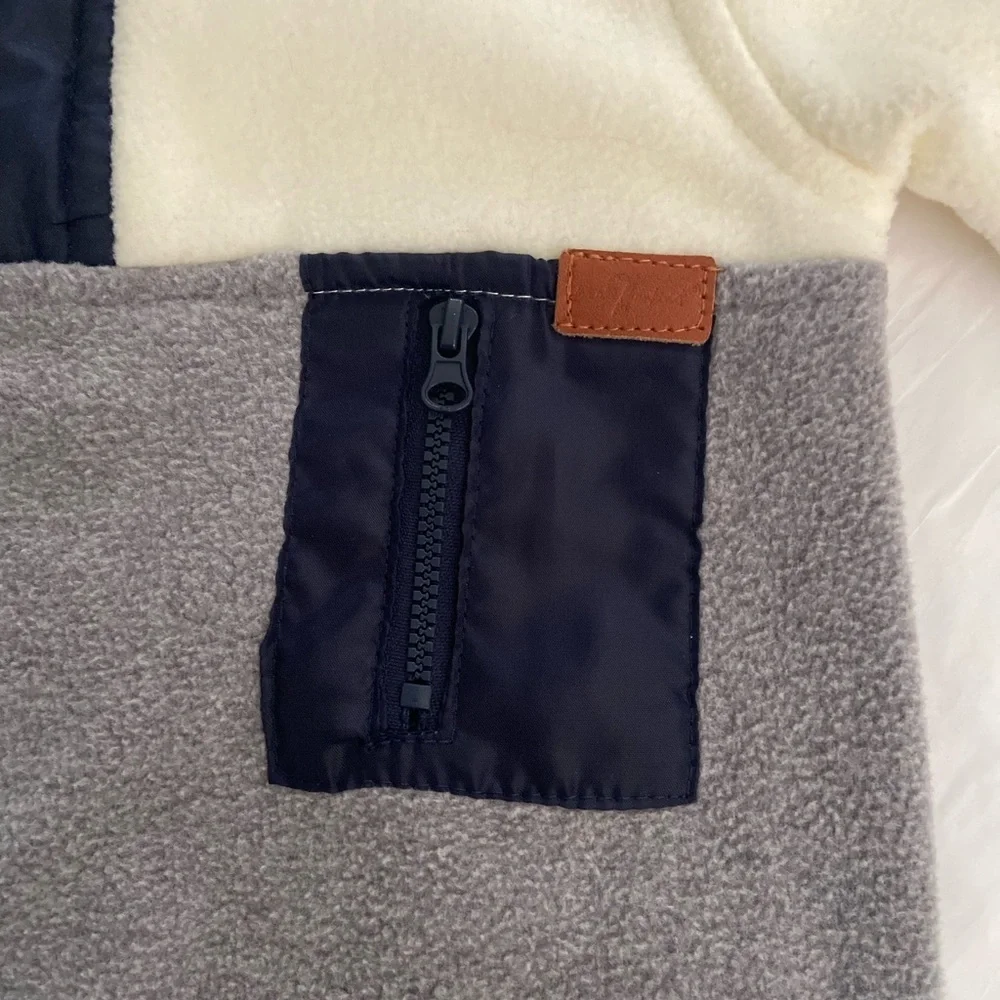 7 for all mankind toddler fleece pullover jacket.